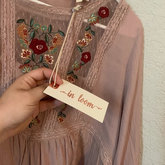 One loved babe size large mauve babydoll top - Picture 4 of 5